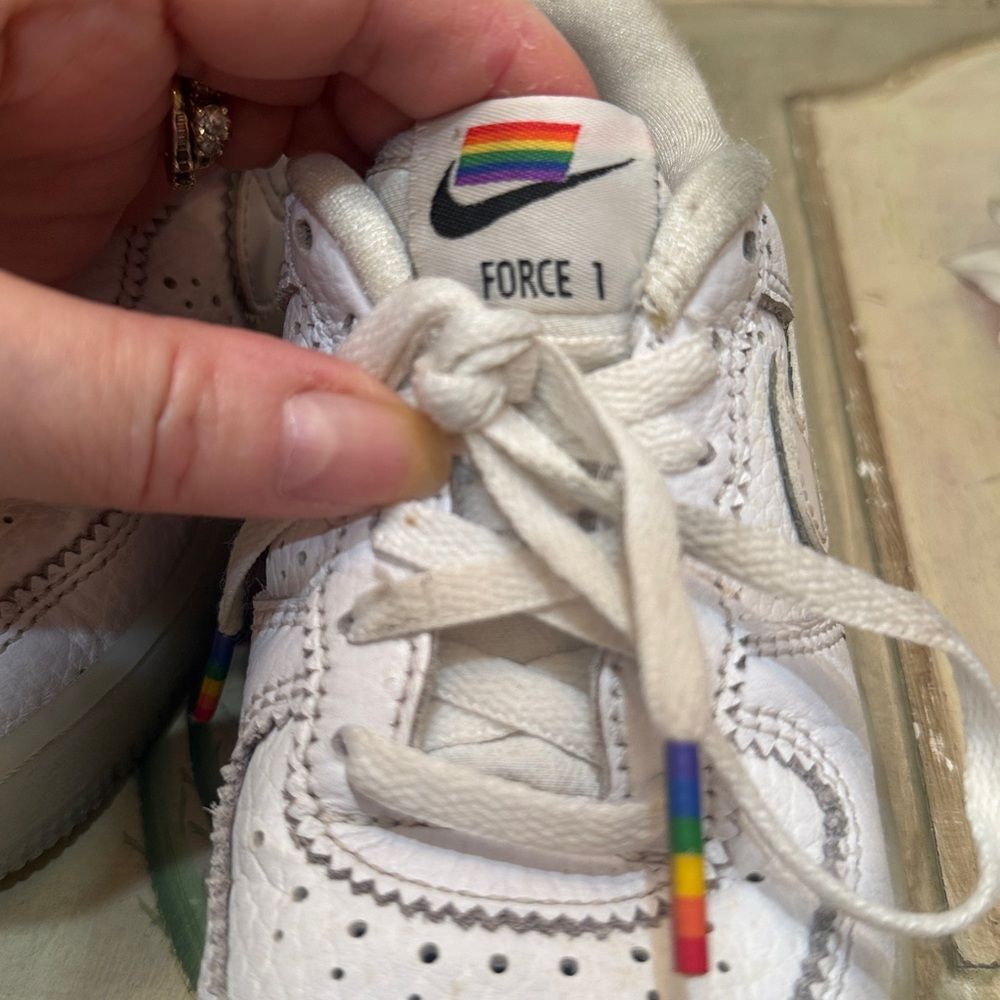Nike Air Force One PS Be True Low Sneakers Child’s Sz 12C - Picture 10 of 16